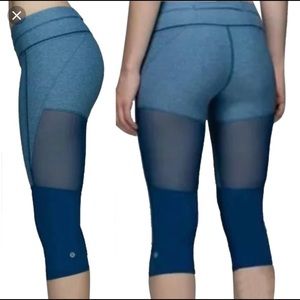 Lululemon heather cropped leggings